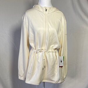 Cream Hooded Jacket